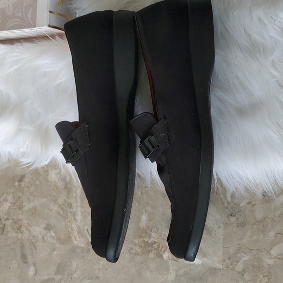 Salvatore ferragamo sport  black canvas slipon loafers size 11B - Picture 3 of 17